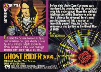 1994 Fleer Marvel Universe #175 Ghost Rider 2099 Back
