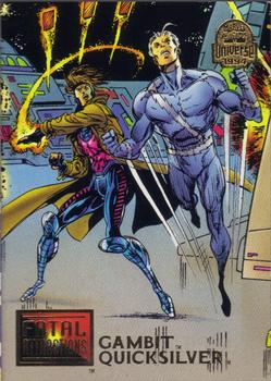 1994 Fleer Marvel Universe #17 Gambit & Quicksilver Front