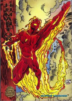 1994 Fleer Marvel Universe #191 Human Torch Front