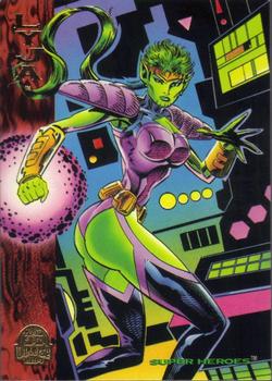 1994 Fleer Marvel Universe #193 Lyja Front