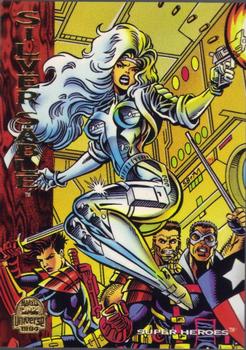 1994 Fleer Marvel Universe #196 Silver Sable Front