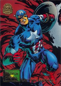1994 Fleer Marvel Universe #19 Captain America Front