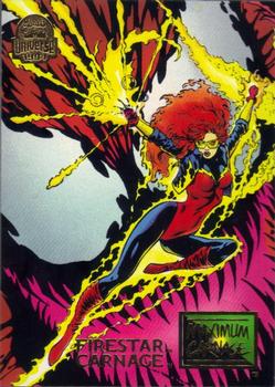 1994 Fleer Marvel Universe #20 Firestar & Carnage Front