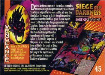 1994 Fleer Marvel Universe #45 Vengeance Back