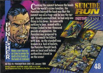 1994 Fleer Marvel Universe #48 Punisher Back