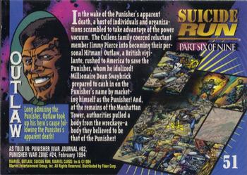 1994 Fleer Marvel Universe #51 Outlaw Back