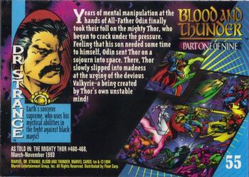 1994 Fleer Marvel Universe #55 Dr. Strange Back