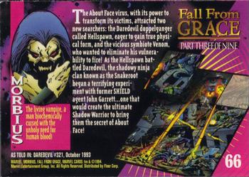 1994 Fleer Marvel Universe #66 Morbius Back