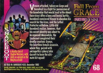 1994 Fleer Marvel Universe #68 Snakeroot Back