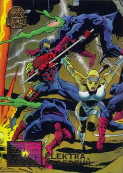 1994 Fleer Marvel Universe #71 Elektra & Daredevil Front