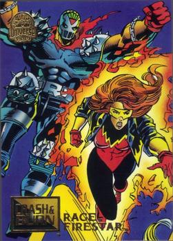 1994 Fleer Marvel Universe #73 Rage & Firestar Front