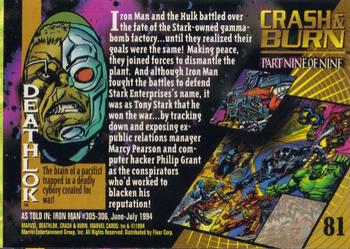 1994 Fleer Marvel Universe #81 Deathlok Back
