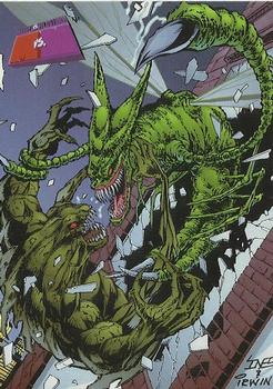 1997 Fleer/SkyBox Marvel vs. Wildstorm #67 Brood vs. Daemonite Front