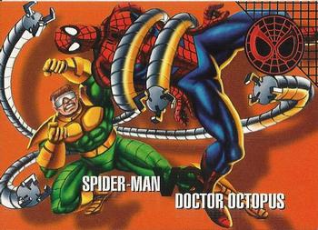 1996 Fleer/SkyBox Marvel Vision #21 Spider-Man vs. Dr. Octopus Front