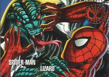 1996 Fleer/SkyBox Marvel Vision #22 Spider-Man vs. Lizard Front