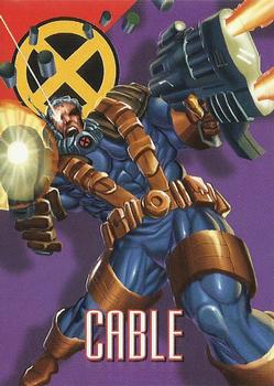 1996 Fleer/SkyBox Marvel Vision #28 Cable Front