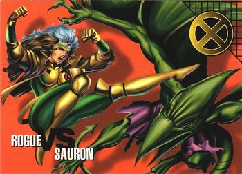 1996 Fleer/SkyBox Marvel Vision #53 Rogue vs. Sauron Front