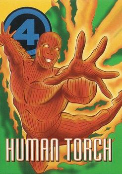 1996 Fleer/SkyBox Marvel Vision #57 Human Torch Front