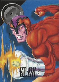 1996 Fleer/SkyBox Marvel Vision #62 Klaw Front