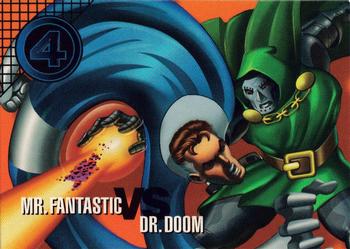 1996 Fleer/SkyBox Marvel Vision #76 Mr. Fantastic vs. Dr. Doom Front