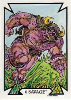 1989 Comic Images Marvel Comics Todd McFarlane  #6 Savage Front