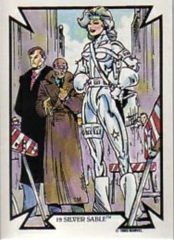 1989 Comic Images Marvel Comics Todd McFarlane  #19 Silver Sable Front