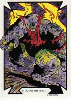 1989 Comic Images Marvel Comics Todd McFarlane  #21 Out of the Fire Front