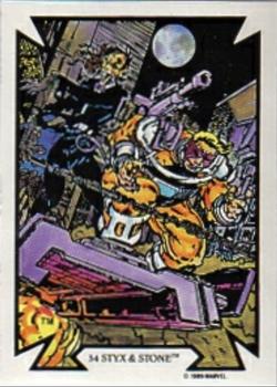1989 Comic Images Marvel Comics Todd McFarlane  #34 Styx & Stone Front