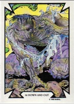 1989 Comic Images Marvel Comics Todd McFarlane  #38 Down and Out Front
