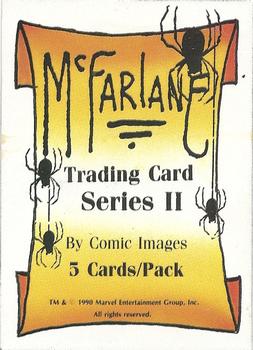1990 Comic Images Marvel Comics Todd McFarlane Series 2 #NNO McFarlane Trading Card Series II (Pack Header Card) Front