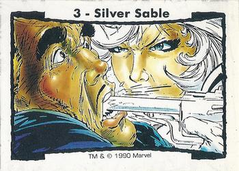 1990 Comic Images Marvel Comics Todd McFarlane Series 2 #3 Silver Sable Front
