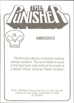 1988 Comic Images The Punisher: The Whole Tough Tale #19 Ambushed Back