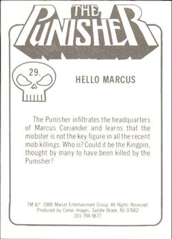 1988 Comic Images The Punisher: The Whole Tough Tale #29 Hello Marcus Back