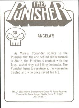 1988 Comic Images The Punisher: The Whole Tough Tale #30 Angela?! Back