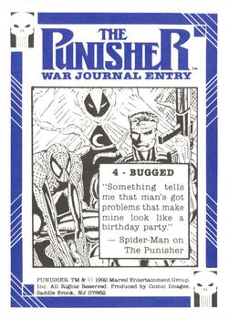 1992 Comic Images Punisher Guts and Gunpowder (Punisher War Journal) #4 Bugged Back