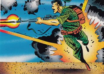 1992 Comic Images Punisher Guts and Gunpowder (Punisher War Journal) #6 Training Front