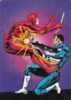 1992 Comic Images Punisher Guts and Gunpowder (Punisher War Journal) #23 Daredevil Front