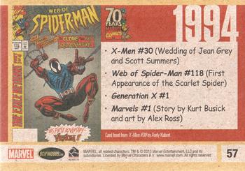 2010 Rittenhouse 70 Years of Marvel Comics #57 1994 Back
