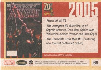 2010 Rittenhouse 70 Years of Marvel Comics #68 2005 Back