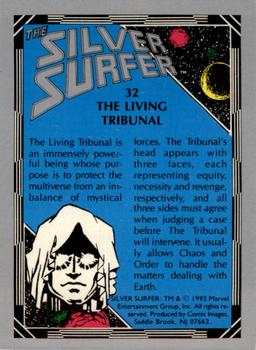 1992 Comic Images The Silver Surfer #32 The Living Tribunal Back