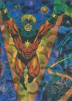 1992 Comic Images The Silver Surfer #38 Captain Marvel Front