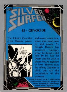 1992 Comic Images The Silver Surfer #45 Genocide Back