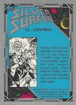 1992 Comic Images The Silver Surfer #52 Control Back