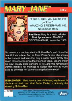 1992 Impel The Amazing Spider-Man 30th Anniversary 1962-92 #SM-2 Mary Jane Back