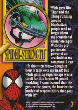 1994 Fleer The Amazing Spider-Man #7 Spider-Strength Back