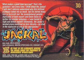 1994 Fleer The Amazing Spider-Man #30 Jackal Back