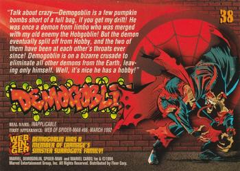 1994 Fleer The Amazing Spider-Man #38 Demogoblin Back