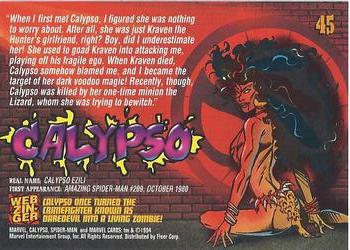 1994 Fleer The Amazing Spider-Man #45 Calypso Back