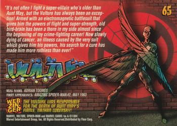 1994 Fleer The Amazing Spider-Man #65 Vulture Back