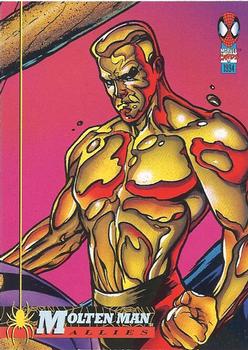 1994 Fleer The Amazing Spider-Man #77 Molten Man Front